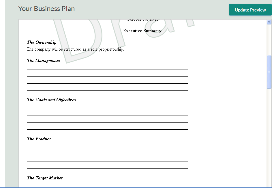 Free Business Plan Template Download