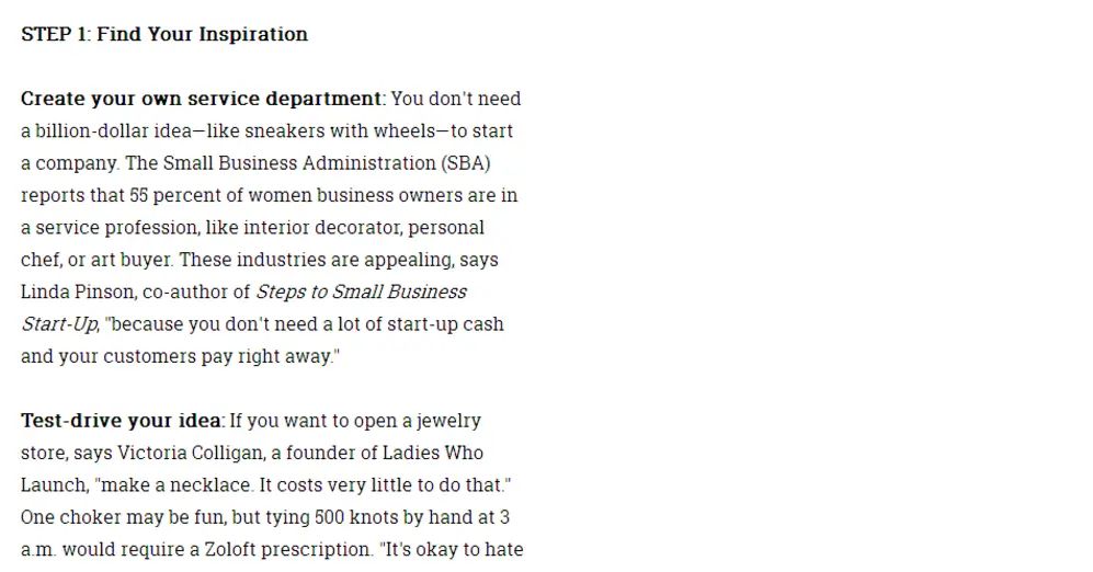 Oprah.com – 1-Page Business Plan
