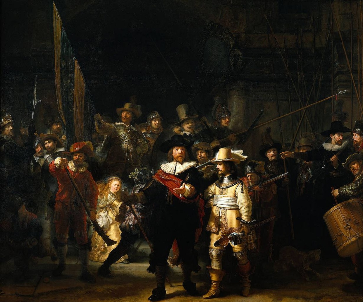 night watch rembrandt wallpaper