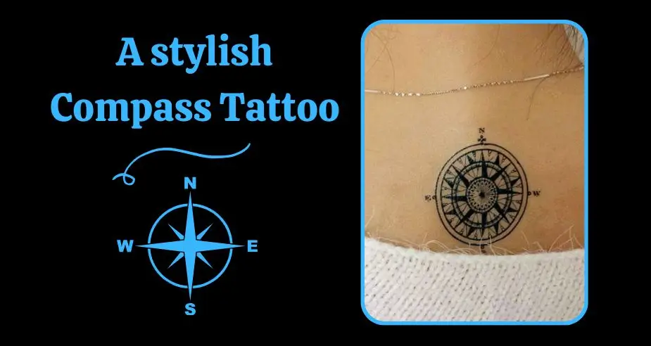 A stylish Compass Tattoo