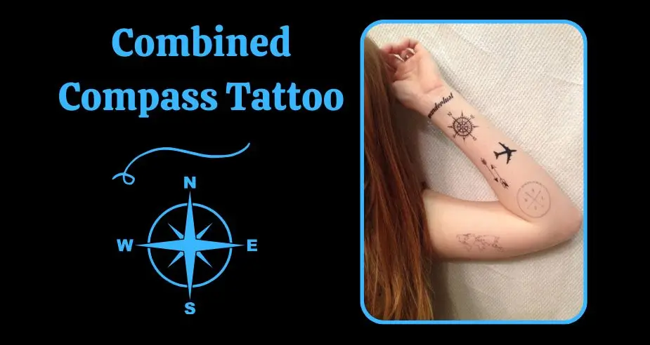 Combined Compass Tattoo
