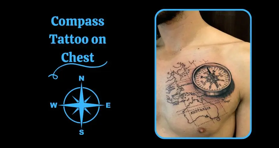 Compass Tattoo on Chest