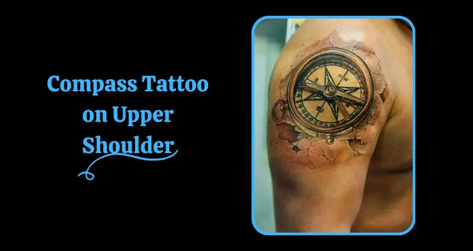 Compass Shoulder Tattoo