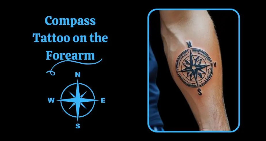 Compass Tattoo on the Forearm