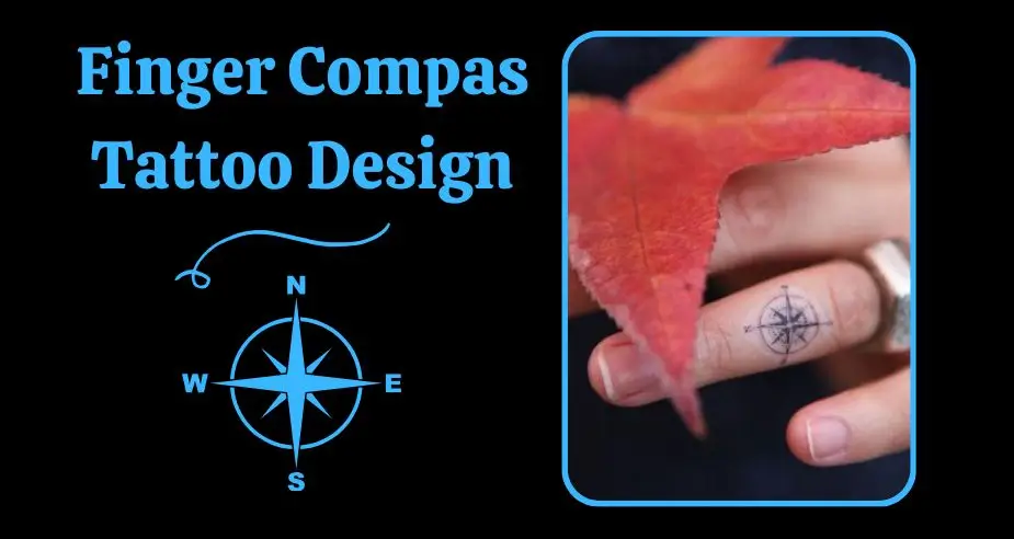 Finger Compas Tattoo Design