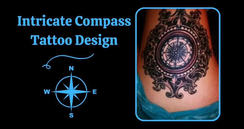 Intricate Compass Tattoo Design