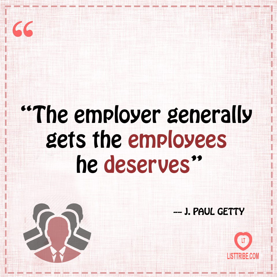 Paul Getty's quote regarding the Leadership.