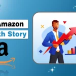 Amazon growth story - entrepreneur with business scaling chart