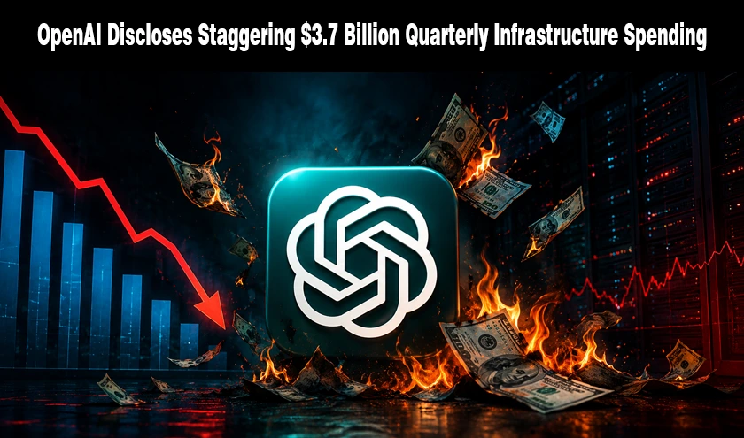 OpenAI Discloses Staggering $3.7 Billion Quarterly Infrastructure Spending news banner for WiseToast.com.