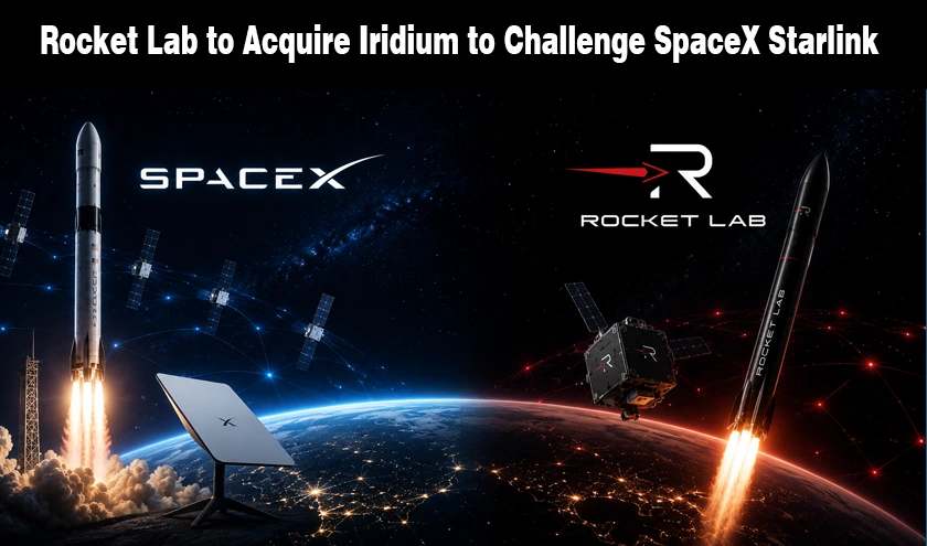 Rocket Lab to Acquire Iridium to Challenge SpaceX Starlink news banner for WiseToast.com.