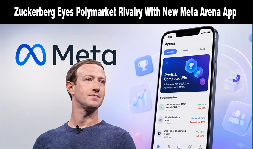 Zuckerberg Eyes Polymarket Rivalry With New Meta Arena App news banner for WiseToast.com.