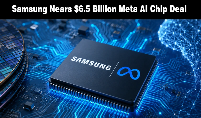 Samsung Nears $6.5 Billion Meta AI Chip Deal news banner for WiseToast.